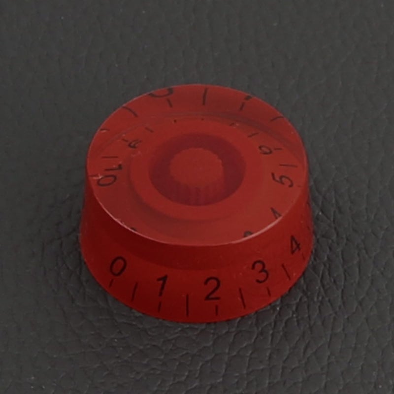 FLEOR 4pcs Red Guitar Knobs Top Hat Volume Tone Speed Control Knob for Electric Guitar Parts - Image 2